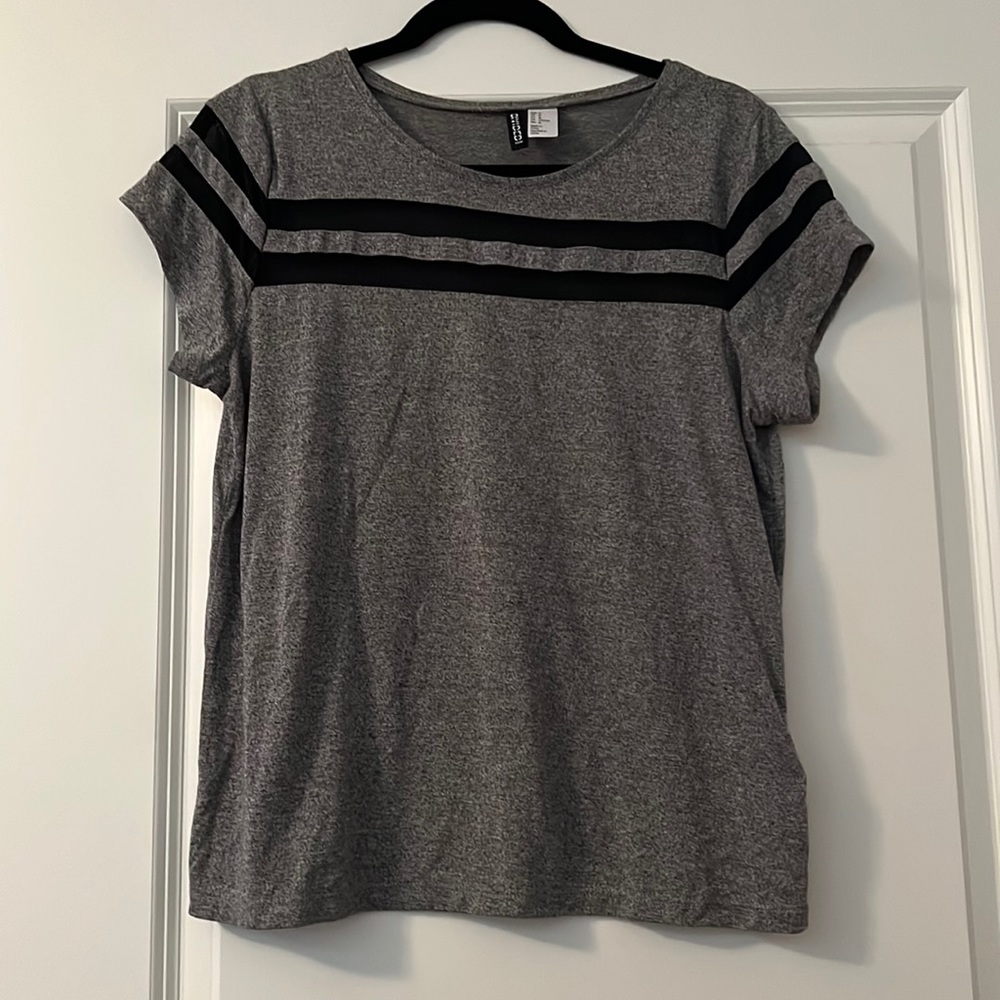 H&M Divided Mesh Tee